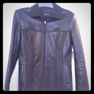 Genuine leather jacket black